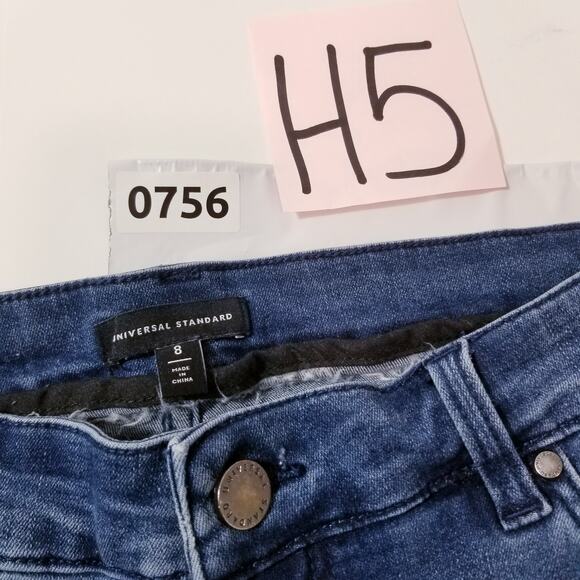 Universal Standard Jeans High Rise Skinny Blue Denim - Picture 10 of 10